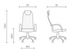 SU-BP-8 светло-серый - Офисные кресла менеджера