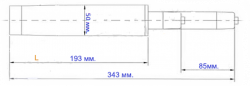 Газ-лифт 100 мм (газ-патрон средний) 3-4 класс - Подъемные механизмы (газ-лифт)